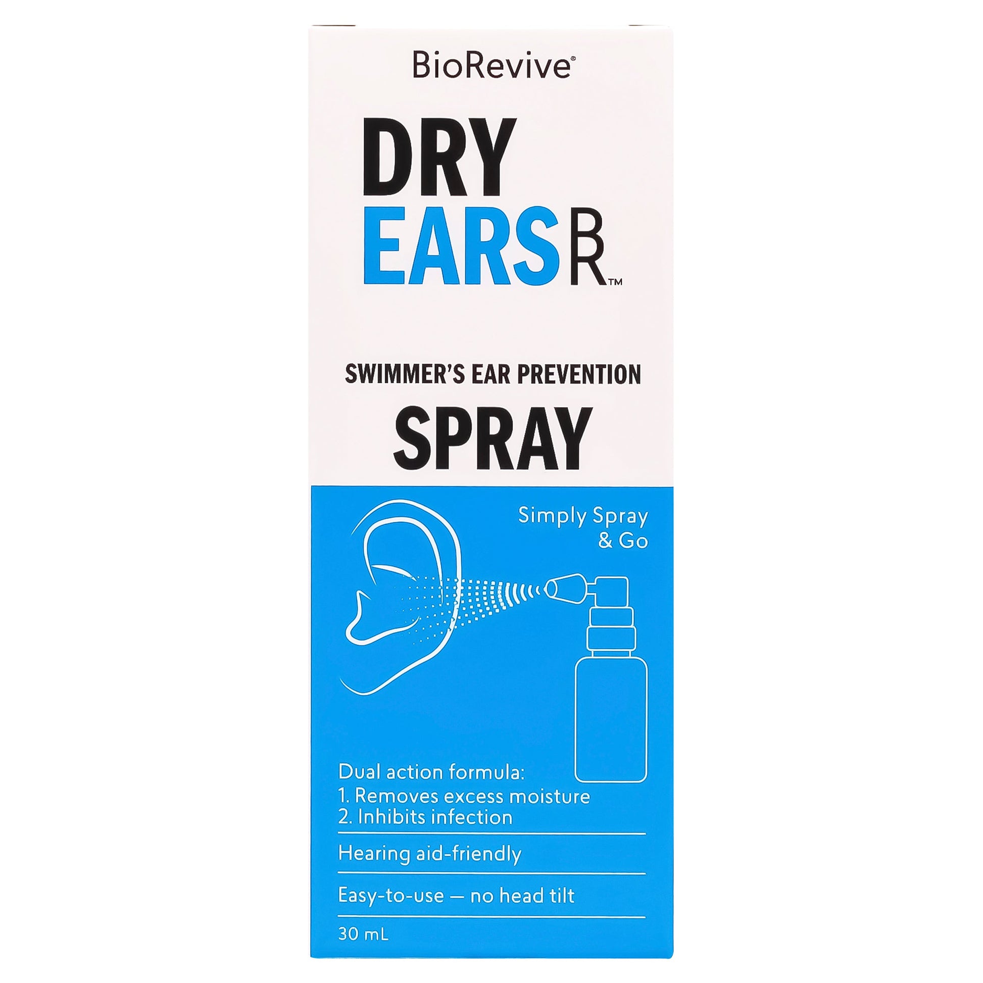 Biorevive Dryears Swimmer's Ear Prevention Spray 30ml - Cutprice Online