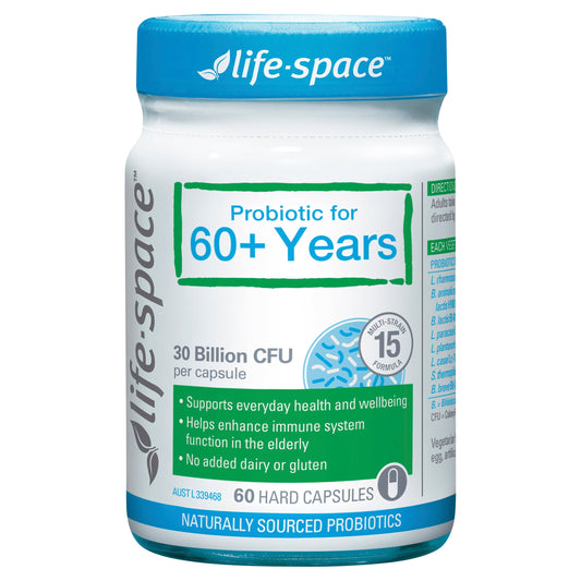 Life Space Probiotic For 60+ Years 60 Capsules - Cutprice Online