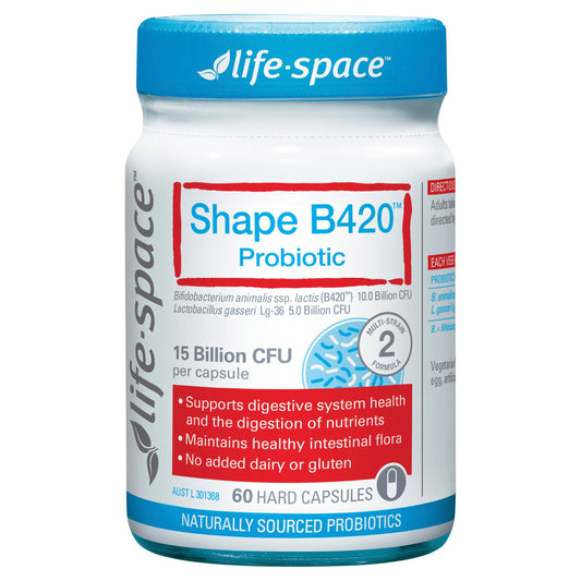 Life Space Shape B420 Probiotic 60 Capsules - Cutprice Online