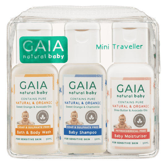 GAIA Natural Baby 3Pack Mini Traveller Kit 50ml - Cutprice Online