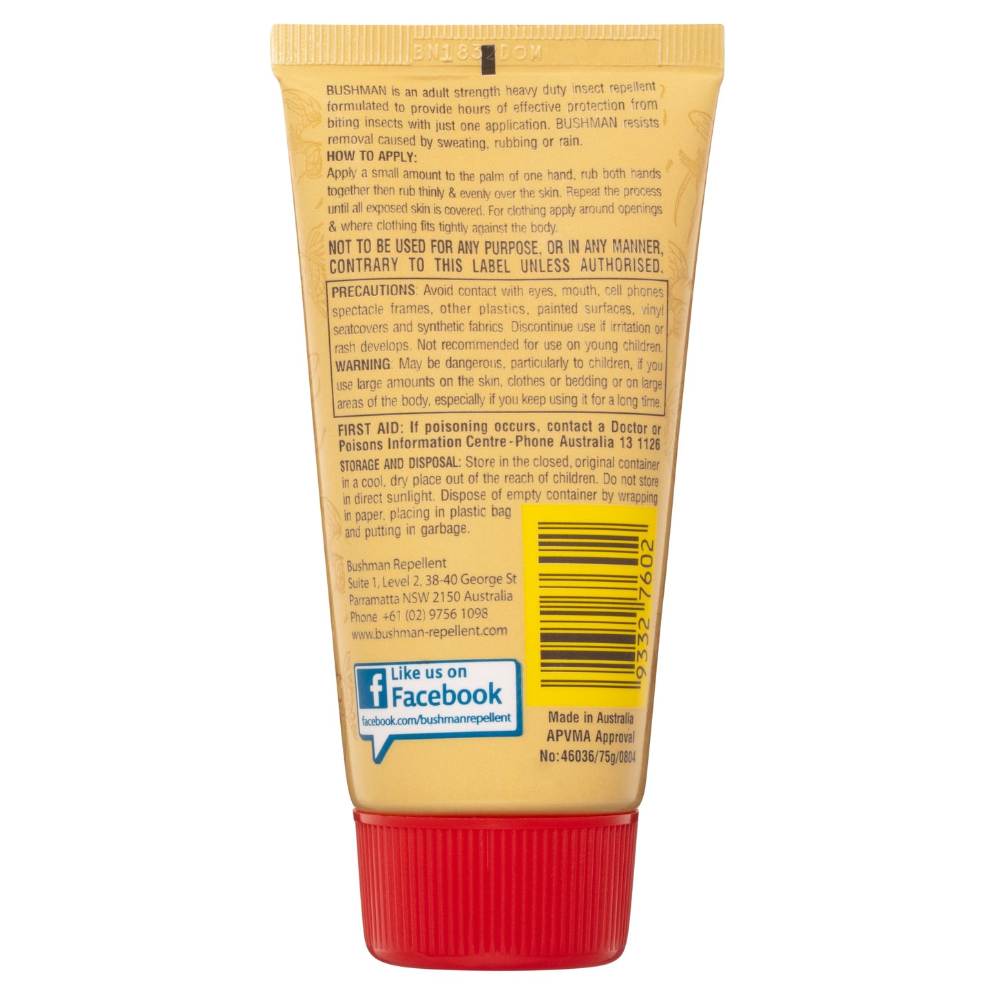 Bushman Heavy Duty 80% Deet Insect Repellent 75g - Cutprice Online
