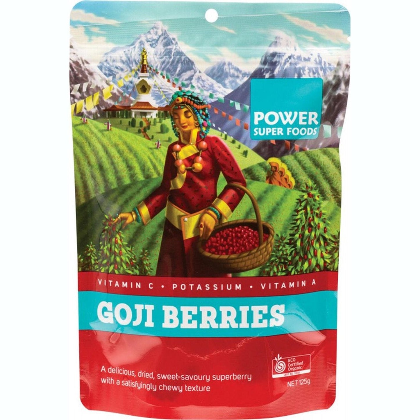 Power Super Foods Goji Berries Organic 125g - Cutprice Online