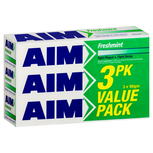 Aim Freshmint Toothpaste 90g (Pack of 3) - Cutprice Online