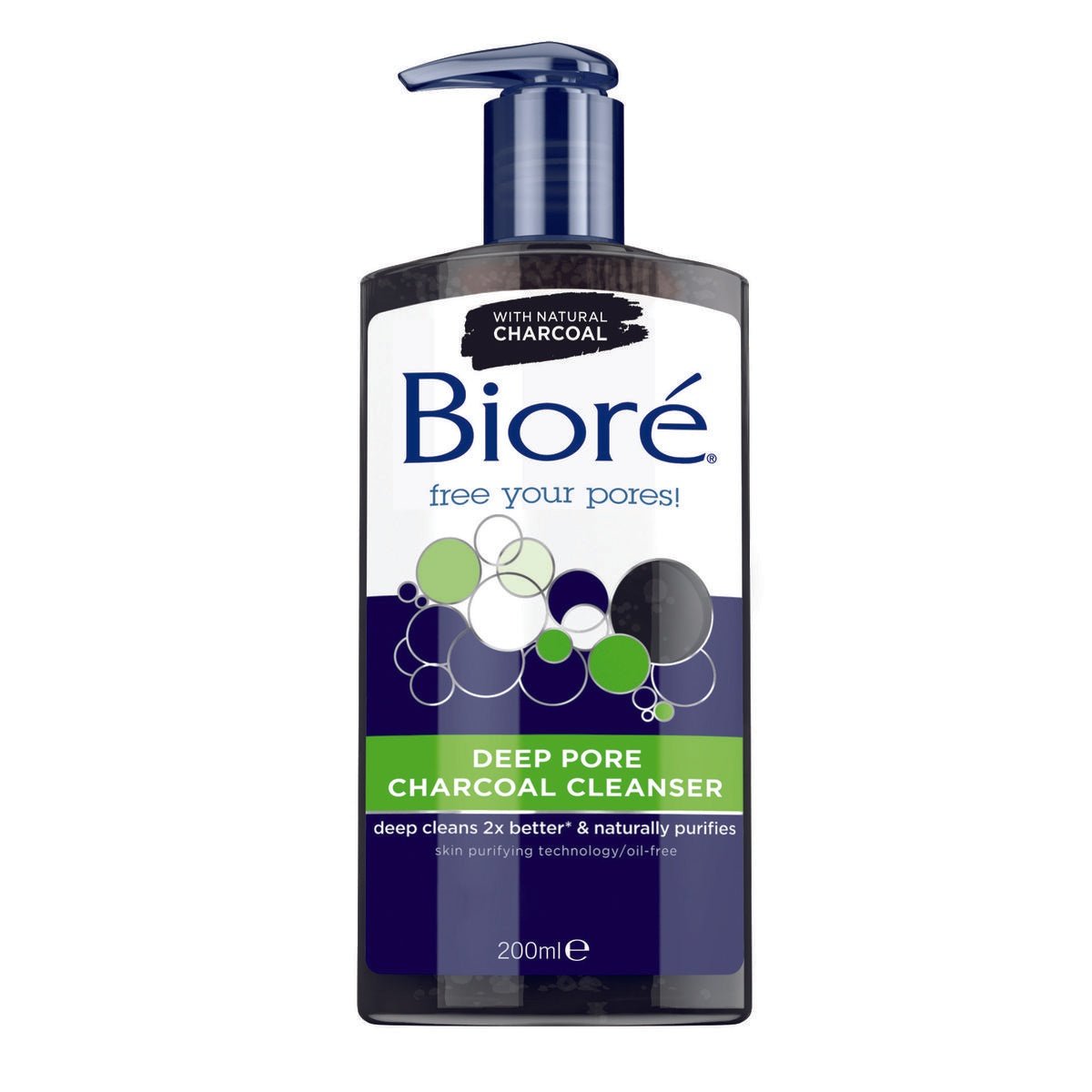 Biore Deep Pore Charcoal Cleanser 200ml - Cutprice Online