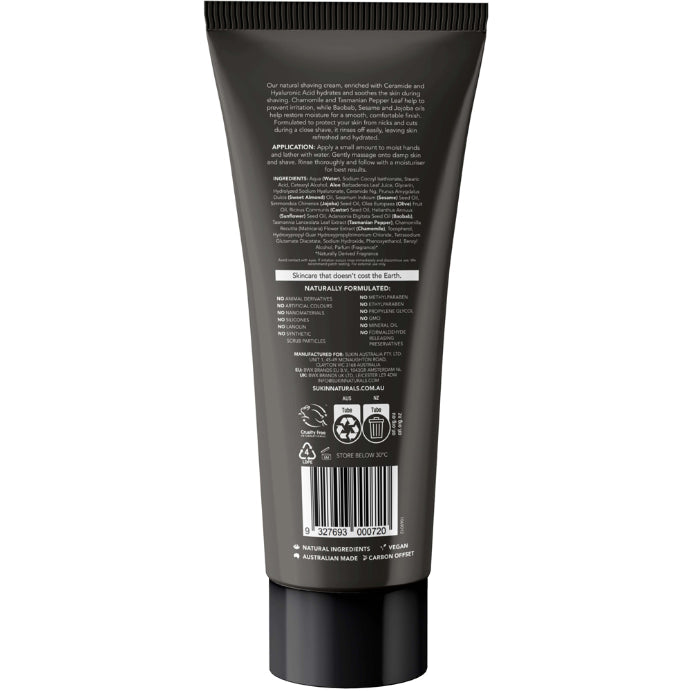 Sukin Men's Shaving Cream 200mL - Cutprice Online