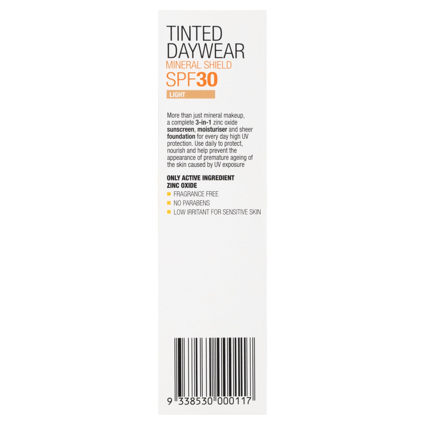 Invisible Zinc Tinted Daywear Light SPF 30+ 50g - Cutprice Online