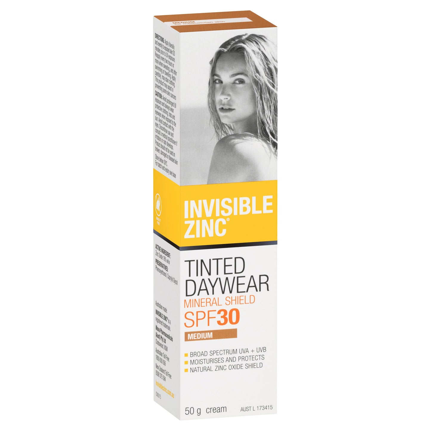 Invisible Zinc Tinted Daywear Medium SPF 30+ 50g - Cutprice Online