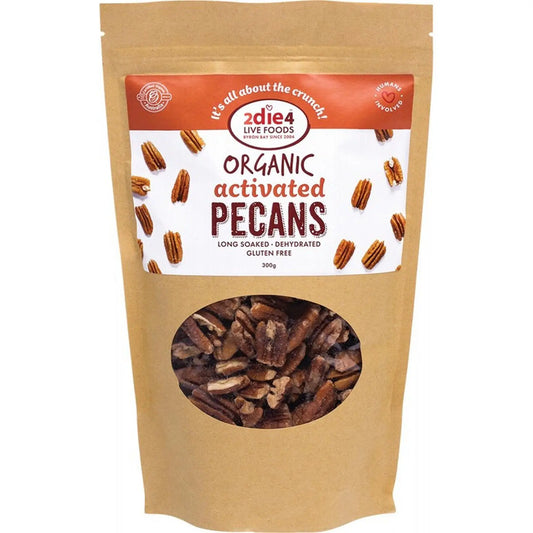 2die4 Live Foods Organic Activated Pecans Activated With Fresh Whey 300g 2DIE4 LIVE FOODS