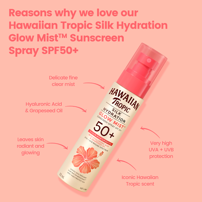 Hawaiian Trop Silk Hydr Glow Spf50+100ml