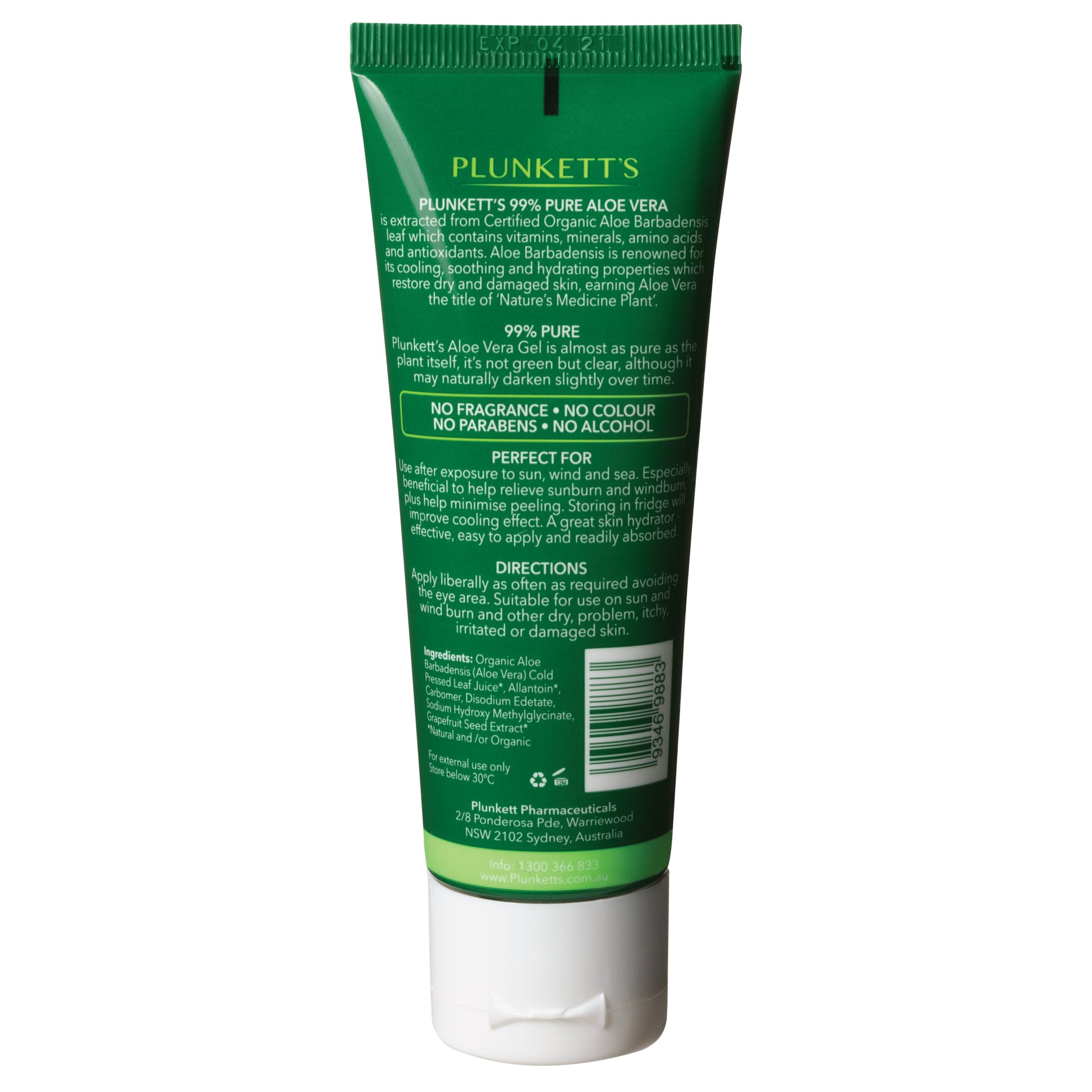 Plunkett Aloe Vera Gel 75g - Cutprice Online