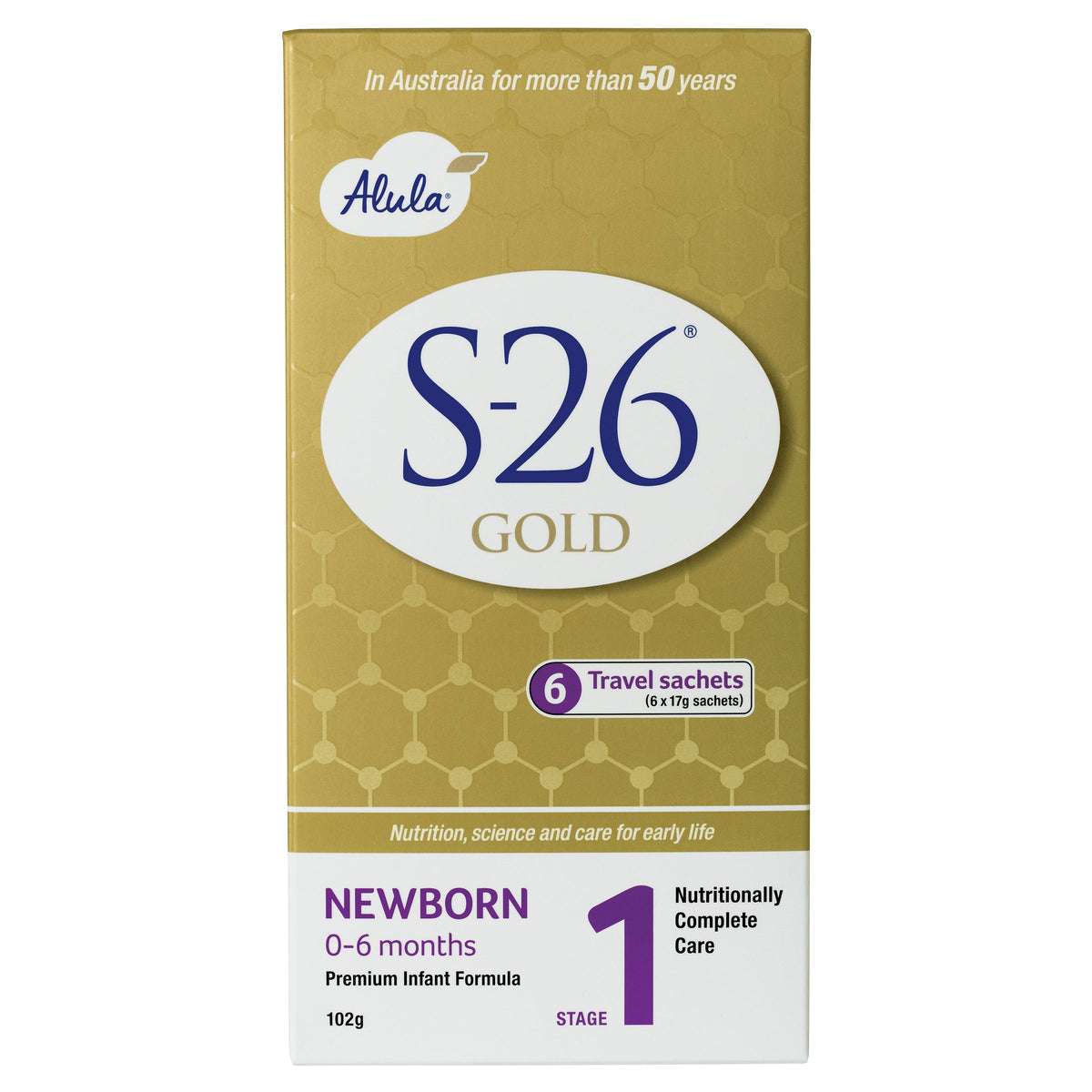 Alula Gold Newborn Formula 0-6 Months Stickpack 6 Pack