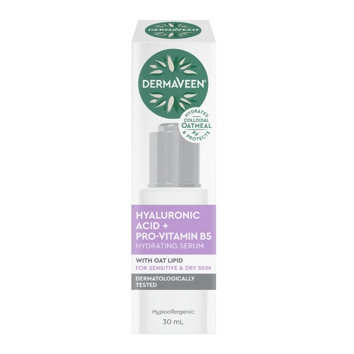 DermaVeen Hyaluronic Acid + Pro-Vitamin B5 Hydrating Serum 30mL