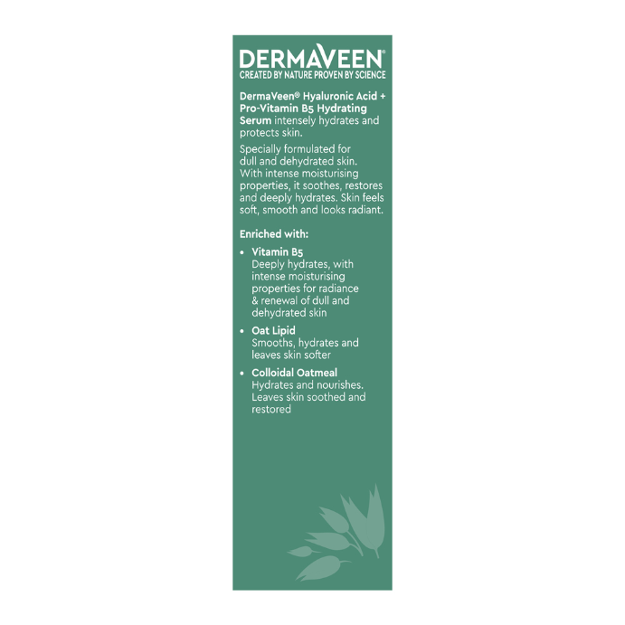 DermaVeen Hyaluronic Acid + Pro-Vitamin B5 Hydrating Serum 30mL