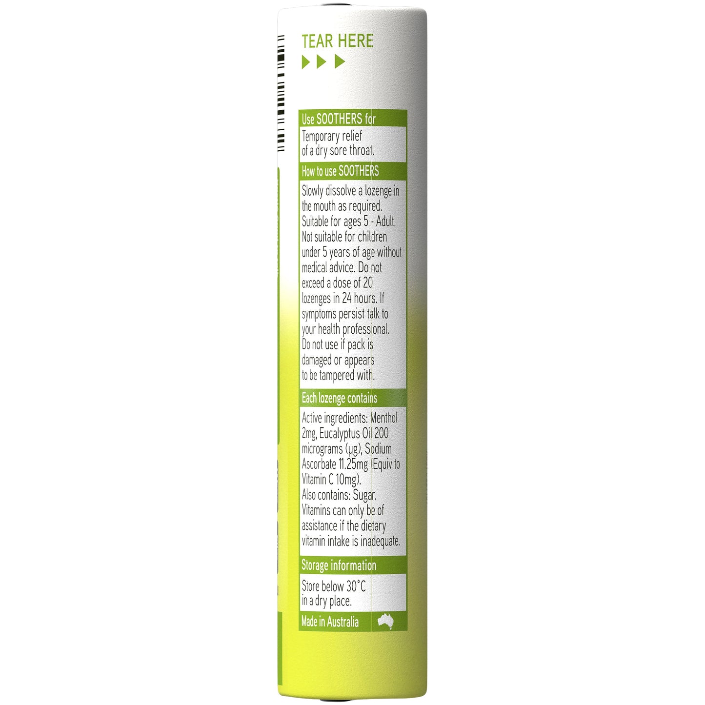 Allens Soothers Lemon Lime 10 Pack X 24s - Cutprice Online