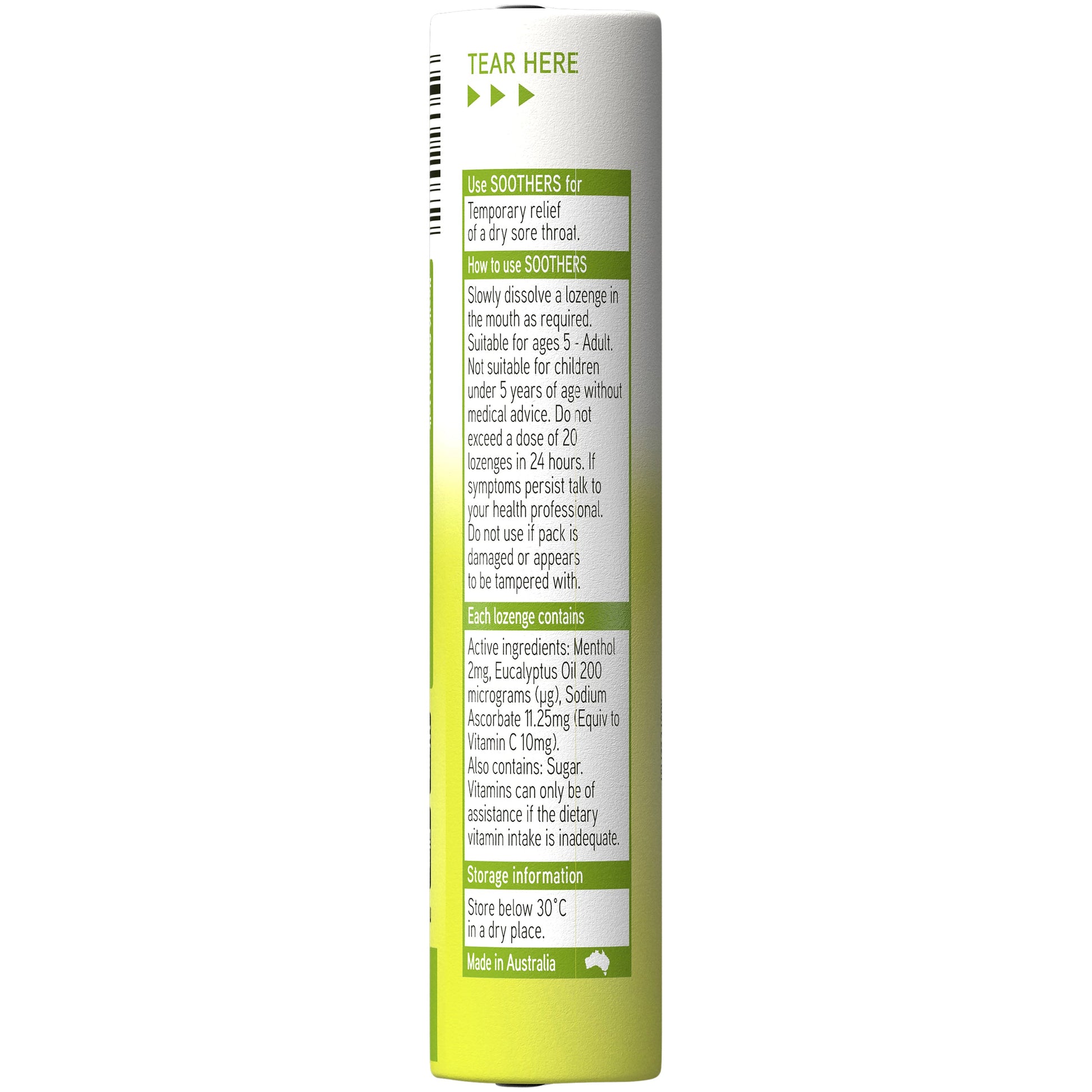 Allens Soothers Lemon Lime 10 Pack X 24s - Cutprice Online