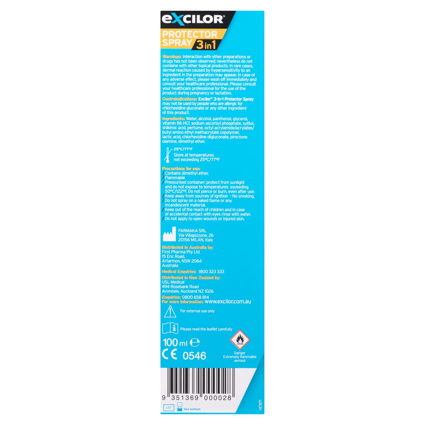 Excilor Protector Spray 3 in 1 - Cutprice Online