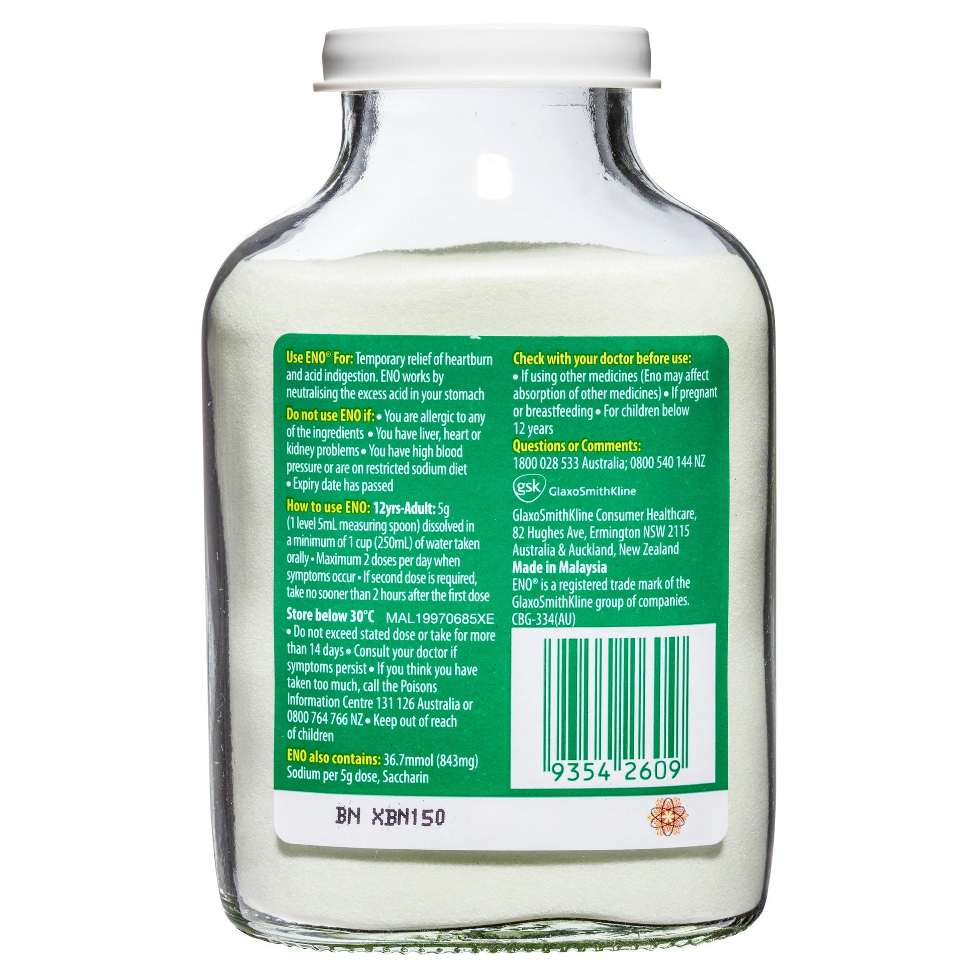 Eno Fruit Salt Lemon 200g - Cutprice Online