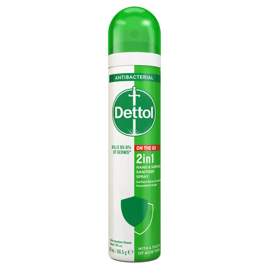 Dettol 2 In 1 Sanitizer Spray With Aloe Vera Extracts 90ml - Cutprice Online