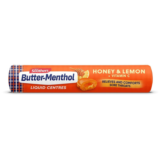 Allens Butter Menthol Liquid Centres Honey & Lemon 10 Pack - Cutprice Online