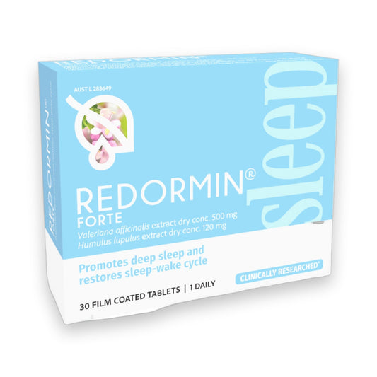 Box of REDORMIN FORTE Sleep tablets on a white background