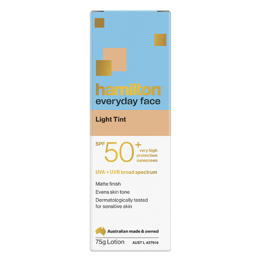 Hamilton Everyday Face Light Tint SPF 50+ Sunscreen Lotion 75g