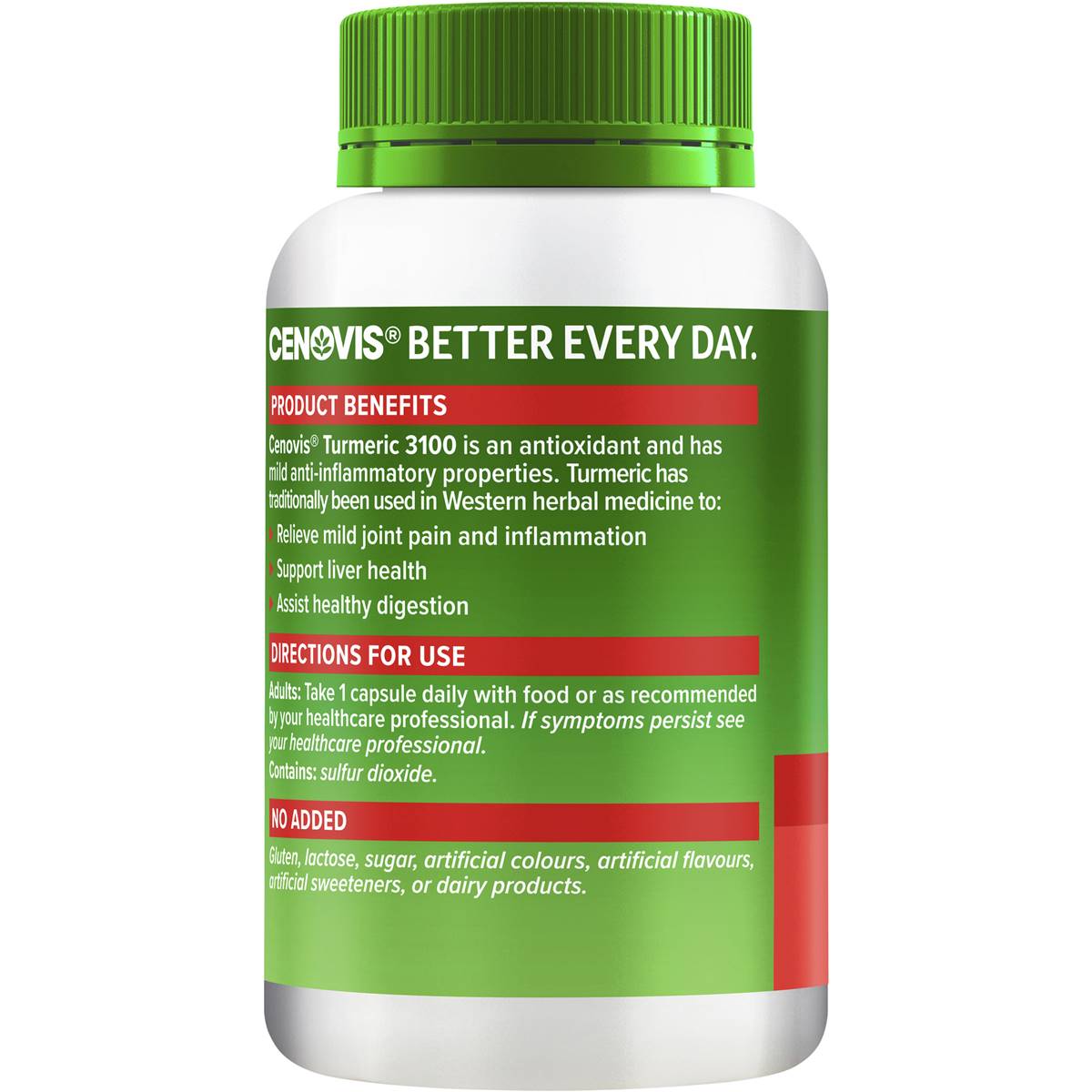 Cenovis Turmeric 3100 80 Capsules - Cutprice Online