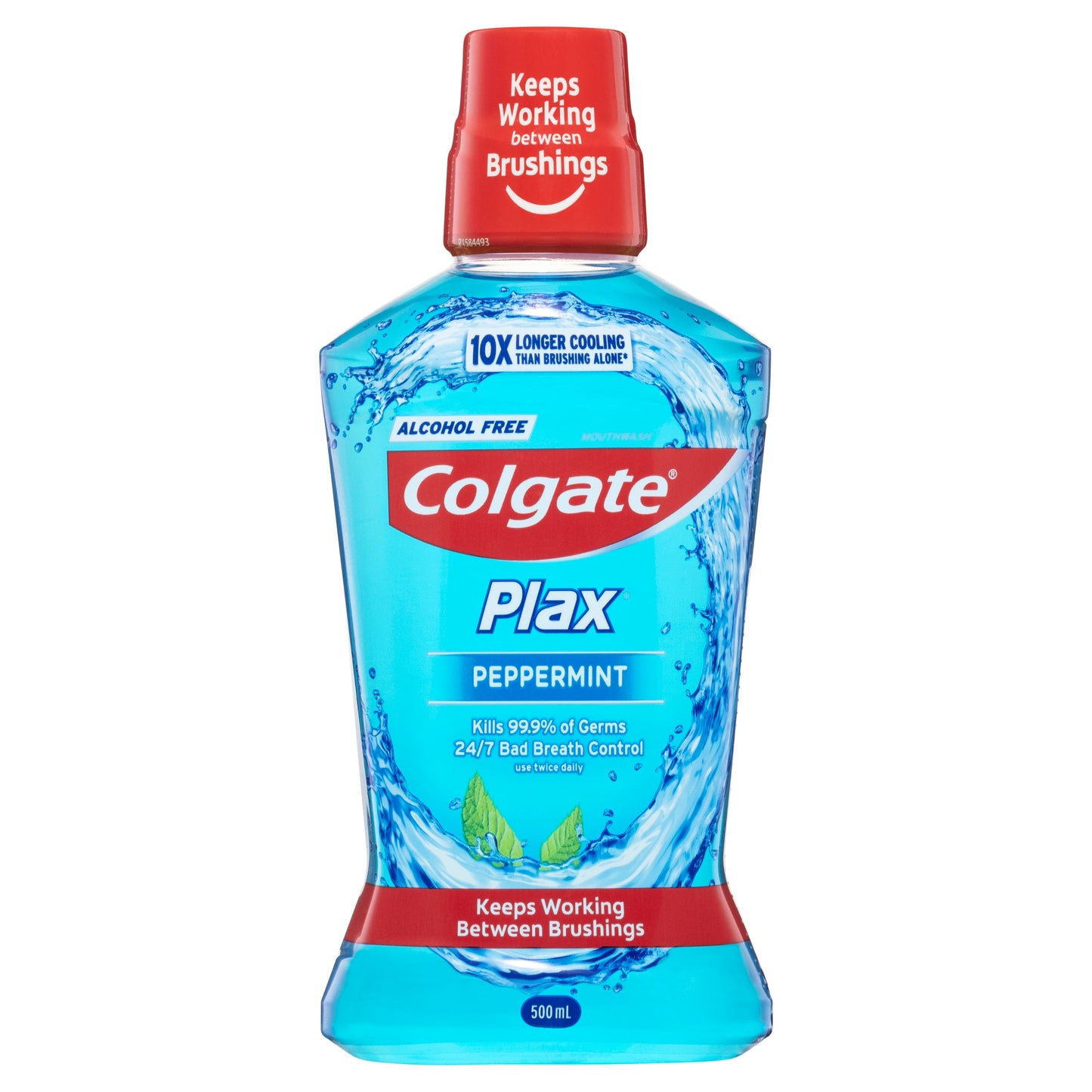 Colgate Plax Alcohol free Antibacterial Mouthwash Peppermint 500mL - Cutprice Online