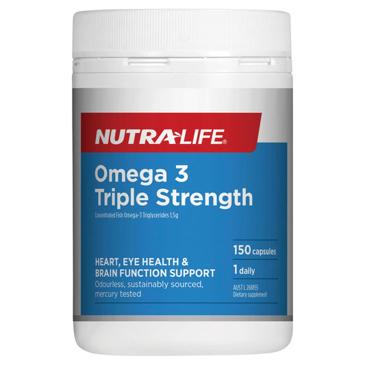 Nutra-Life Omega 3 Triple Strength Odourless 150 Capsules NUTRA-LIFE
