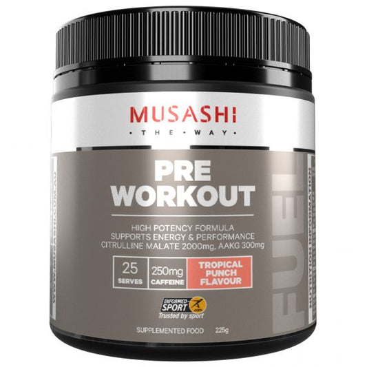 Musashi Pre Workout Powder Tropical Punch 225g - Cutprice Online