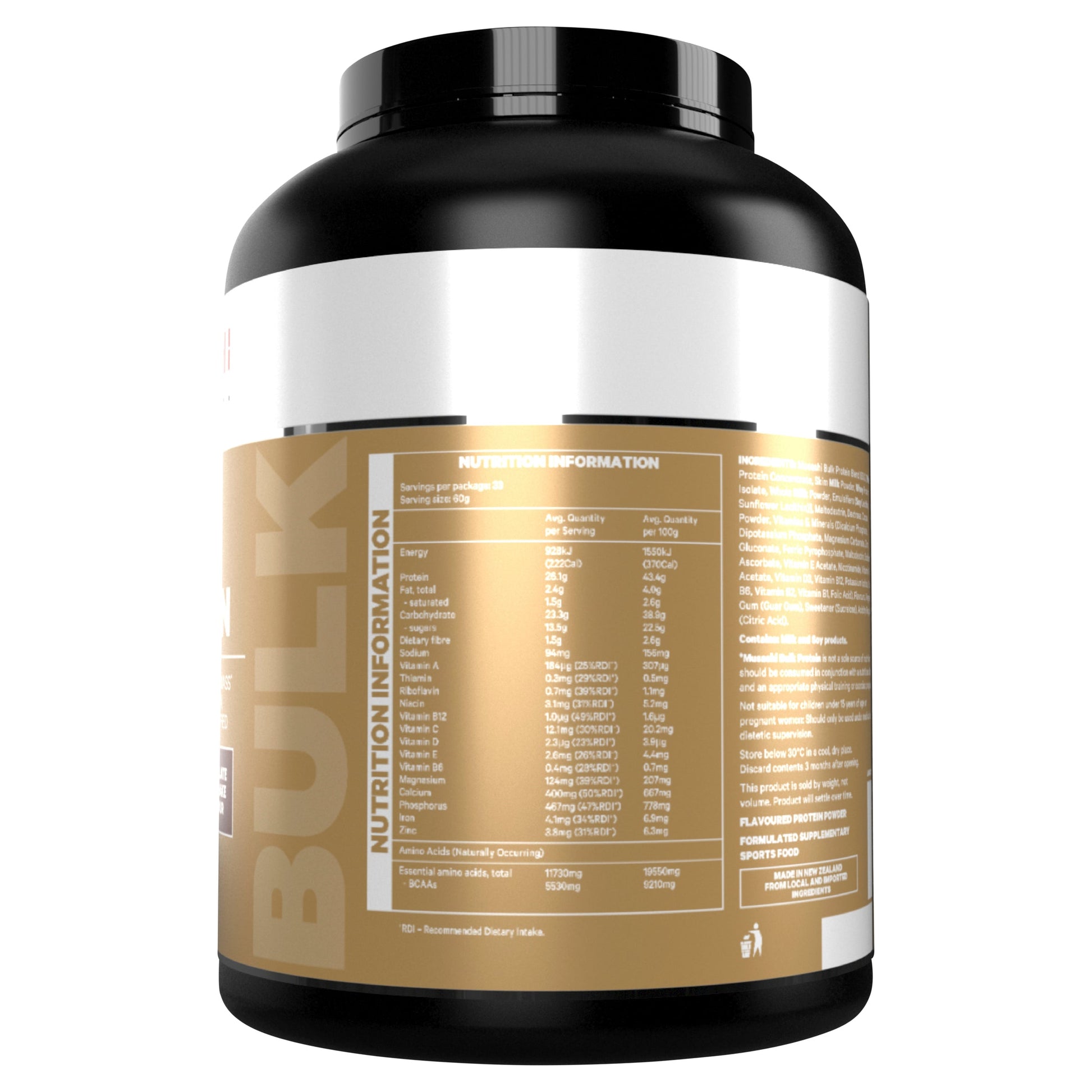 Musashi Bulk Protein Chocolate Milkshake Flavour 2kg - Cutprice Online