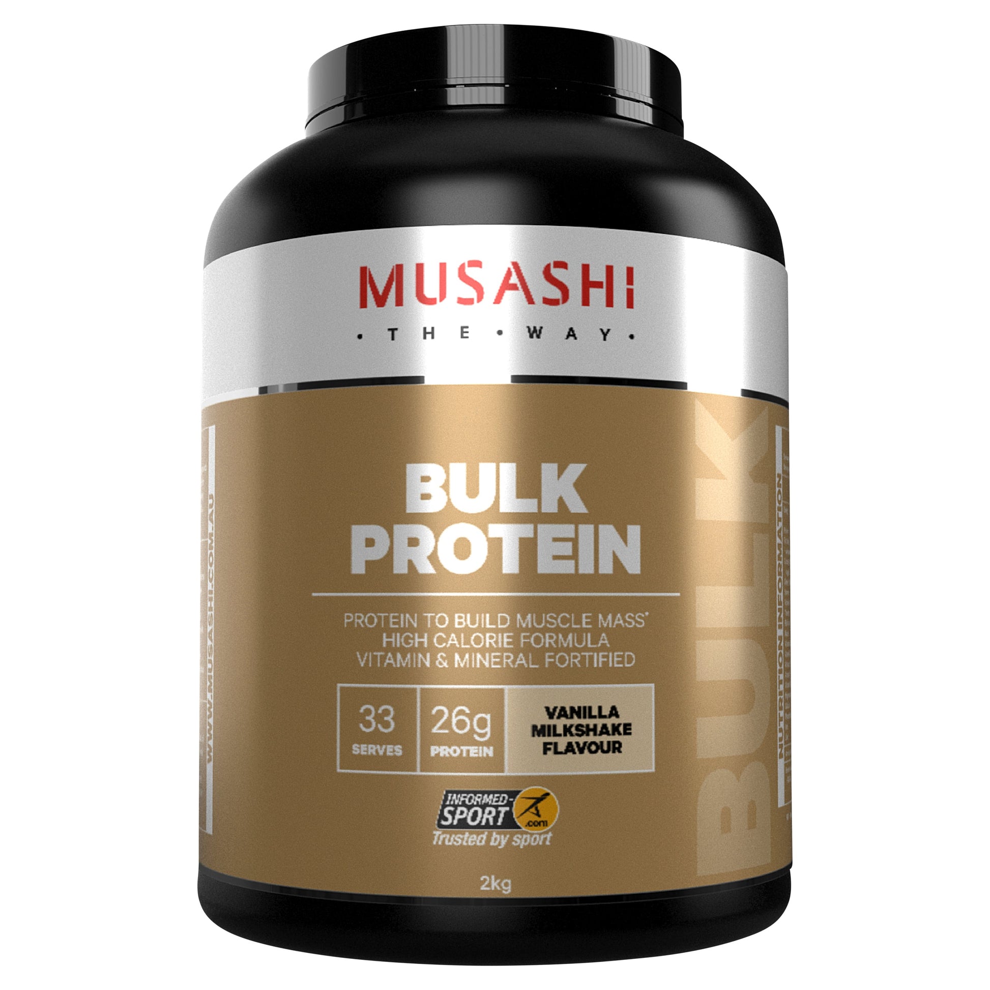Musashi Bulk Protein Vanilla 2kg - Cutprice Online