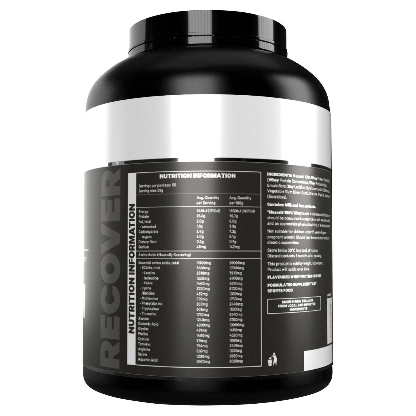 Musashi 100% Whey Vanilla 2kg - Cutprice Online