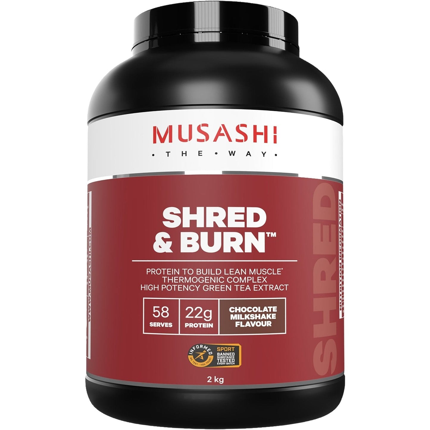 Musashi Shred And Burn Chocolate 2kg - Cutprice Online