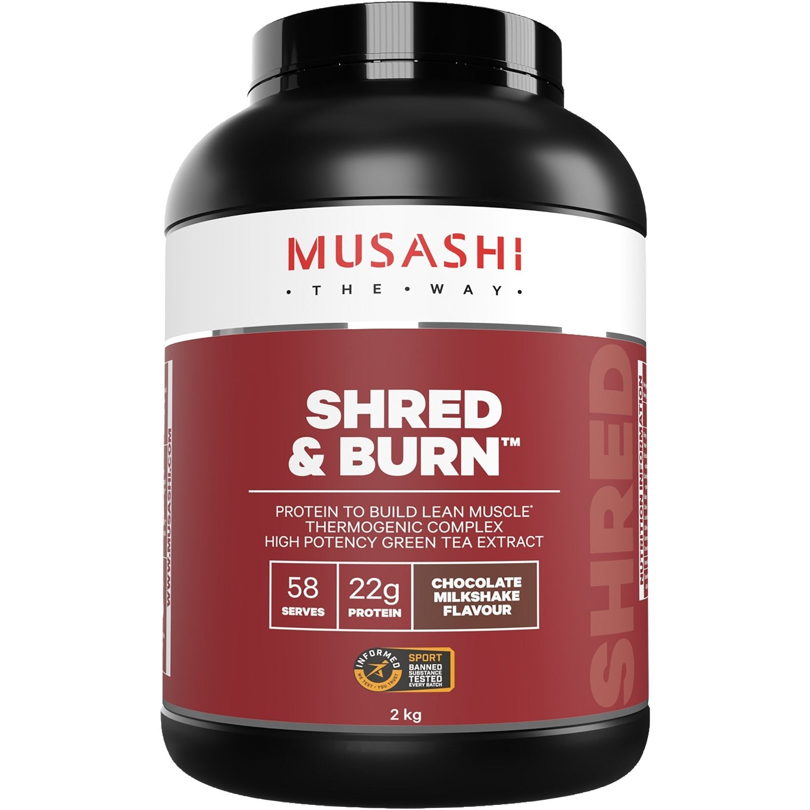 Musashi Shred And Burn Chocolate 2kg - Cutprice Online
