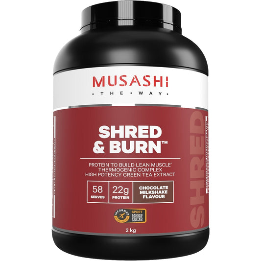 Musashi Shred And Burn Chocolate 2kg - Cutprice Online