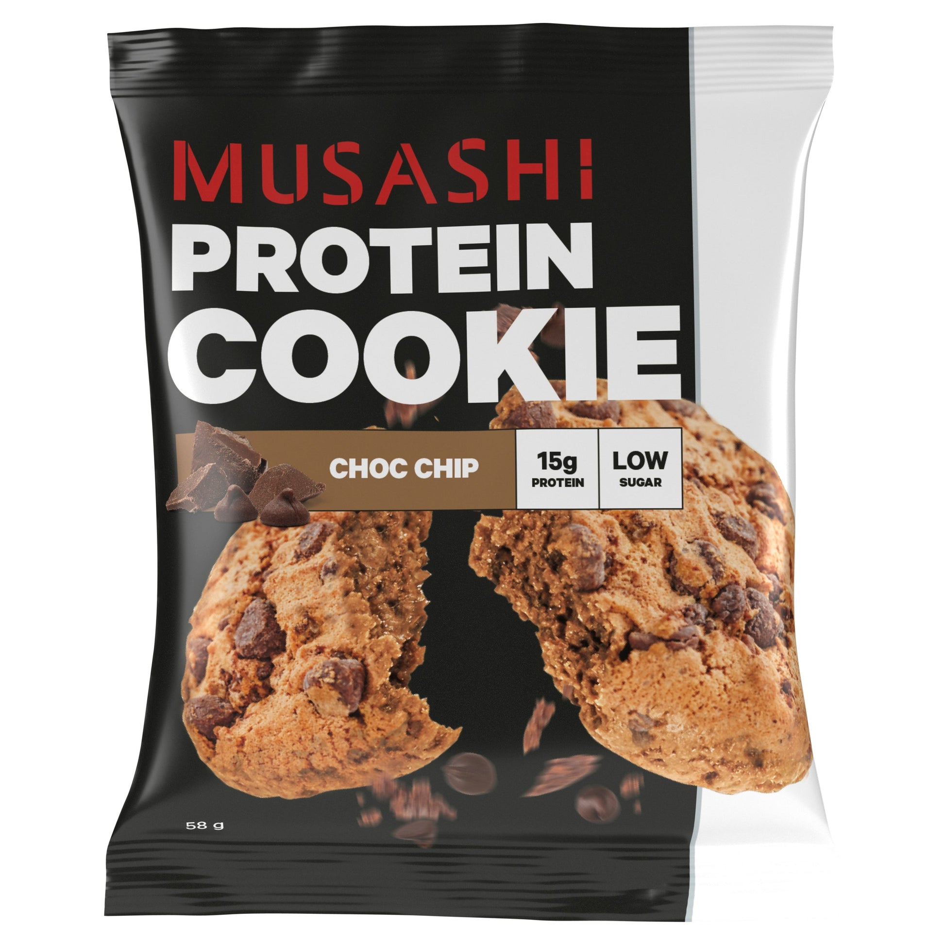 Musashi Protein Cookie Choc Chip 58g 12PK - Cutprice Online
