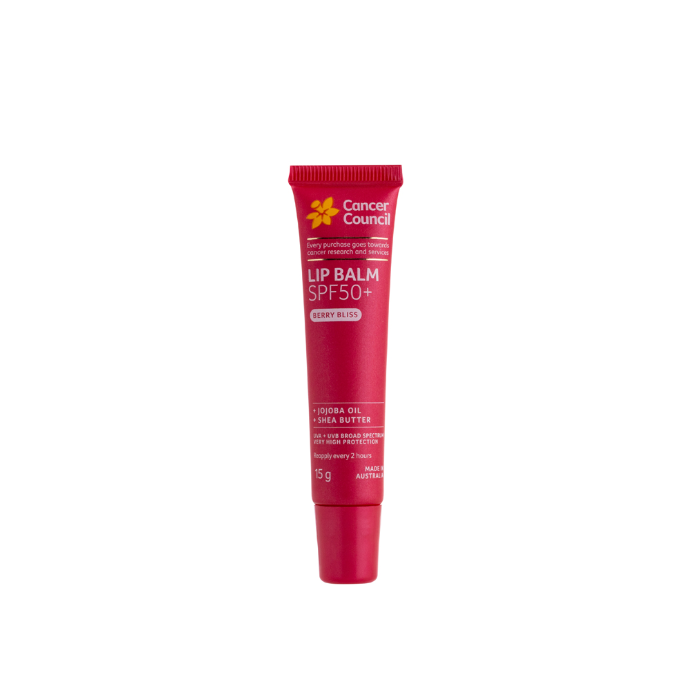 Cancer Council Lip Balm SPF50+ Berry Bliss 15g