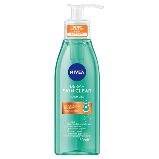 Nivea Derma Skin Clear Wash Gel 150ml