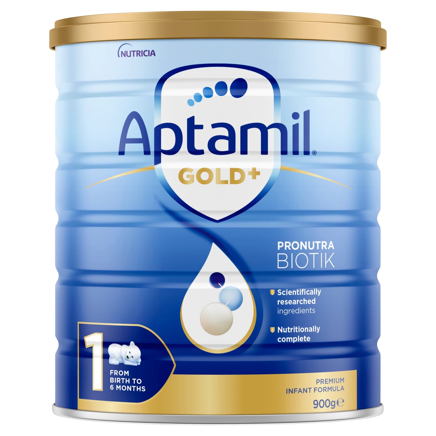 Aptamil Gold+ 1 Baby Infant Formula From Birth to 6 Months 900g - Cutprice Online