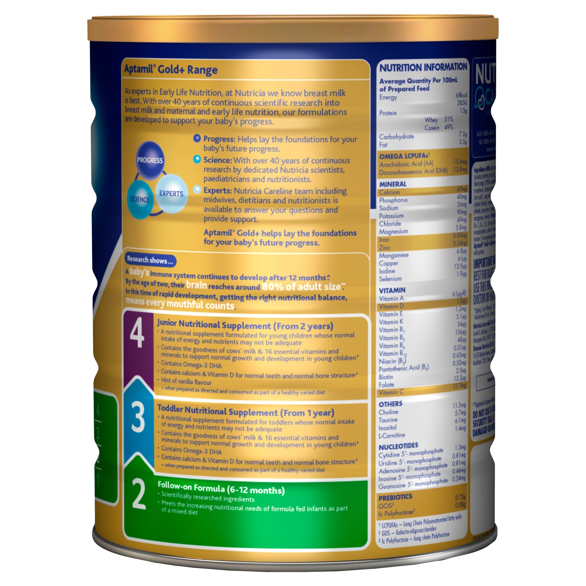 Aptamil Gold+ 2 Baby Follow-on Formula From 6-12 Months 900g - Cutprice Online