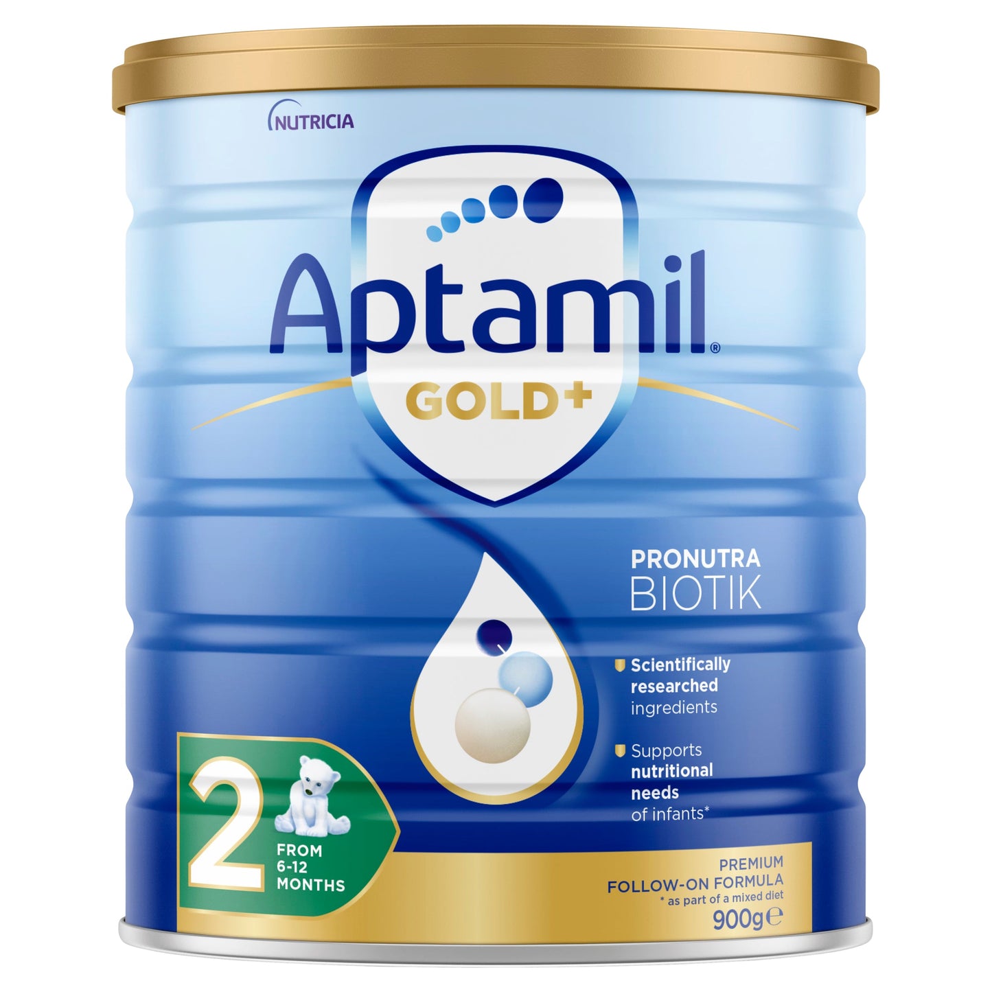 Aptamil Gold+ 2 Baby Follow-on Formula From 6-12 Months 900g - Cutprice Online