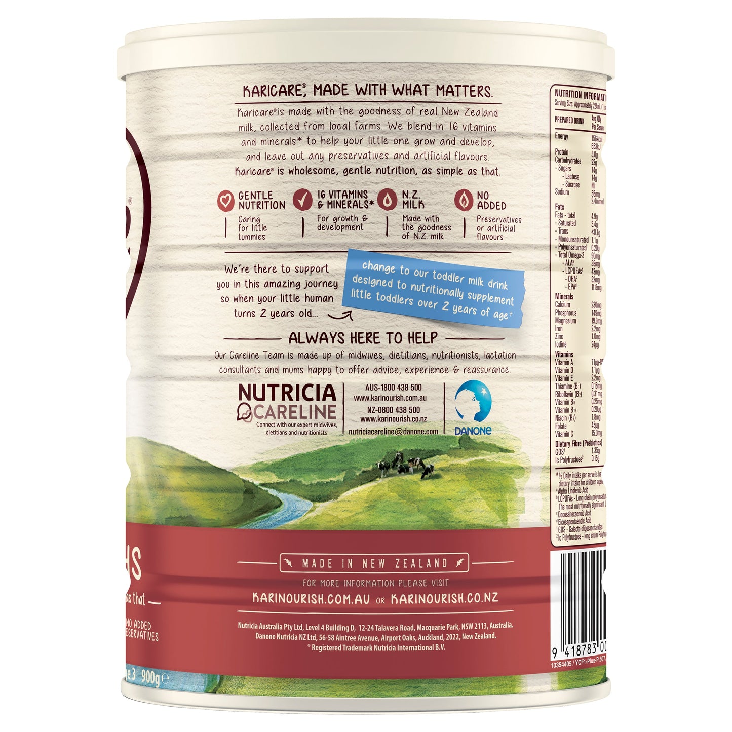 Karicare Plus 3 Toddler Formula (1 Year+) 900g - Cutprice Online
