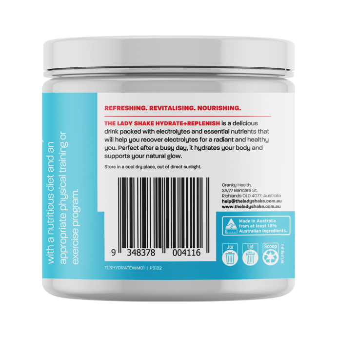 The Man Shake Hydrate + Replenish Watermelon Flavour 125g