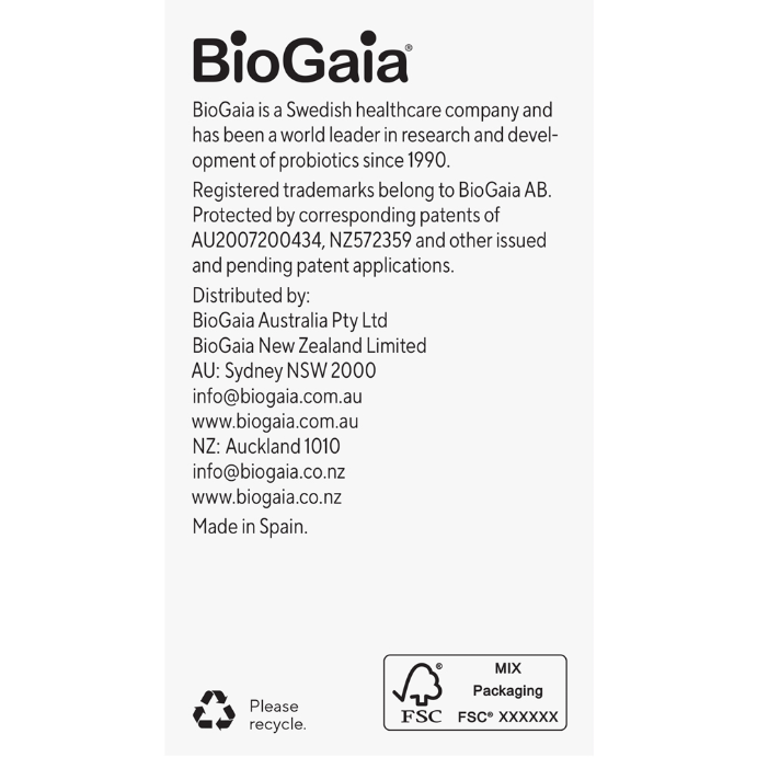 BioGaia Gastrus Pure Action Probiotic Vegan Capsules 60