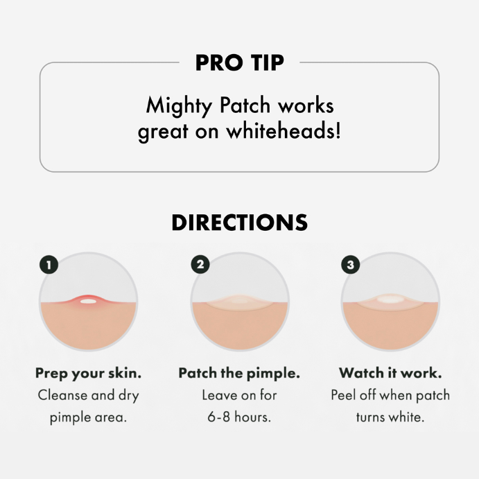 Hero Mighty Patch Invisible+ Hydrocolloid Pimple Patches 24 Pack