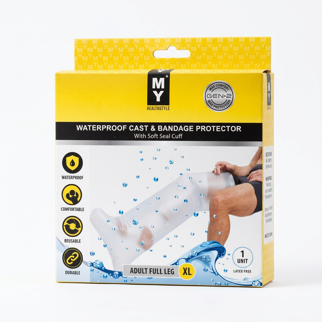 MY Waterproof Cast & Bandage Protector - Adult Full Leg XL