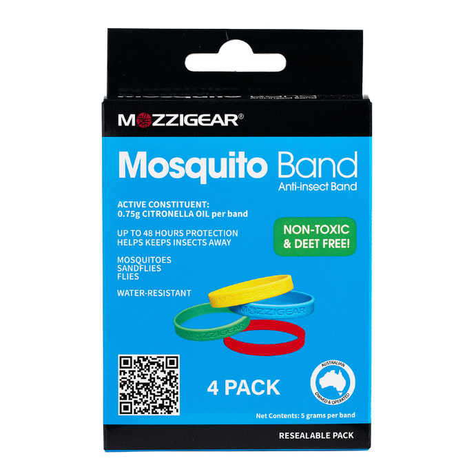 Mozzigear Adult Bands Insect Repellent 4pk