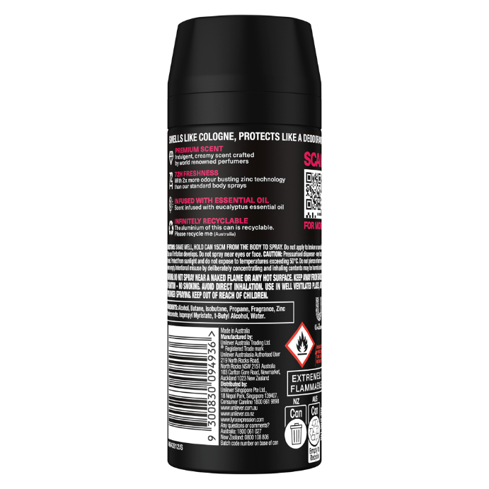 Lynx Deo Aerosl Cherry Spritz 150ml