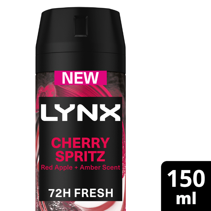 Lynx Deo Aerosl Cherry Spritz 150ml