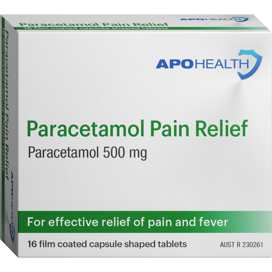 Apo Health Paracetamol 500mg Caplet 16 Pack